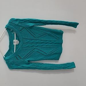 American eagle sweater xs blue green